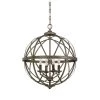 20 in. 4-Light Antique Silver Pendant by Millennium Lighting