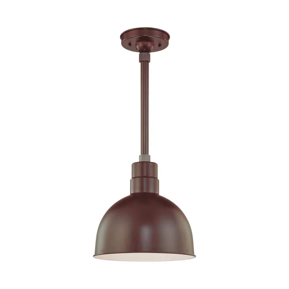 R Series 1-Light 12 in. W Architectural Bronze Outdoor Bowl Shade Pendant by Millennium Lighting 2 R Series 1-Light 12 in. W Architectural Bronze Outdoor Bowl Shade Pendant by Millennium Lighting - Image 2