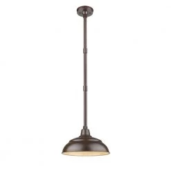 R Series 1-Light 14 in. Bronze Hardwired Warehouse Shade (1-Pack) by Millennium Lighting
