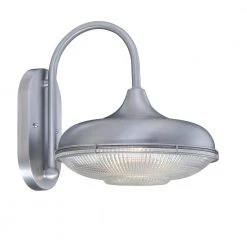 1-Light 12 in. Brushed Aluminum Outdoor Sconce by Millennium Lighting
