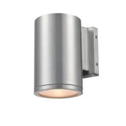 7 in. 1-Light Brushed Aluminum Outdoor Wall Sconce by Millennium Lighting