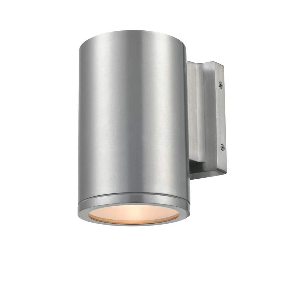 7 in. 1-Light Brushed Aluminum Outdoor Wall Sconce by Millennium Lighting 1 7 in. 1-Light Brushed Aluminum Outdoor Wall Sconce by Millennium Lighting