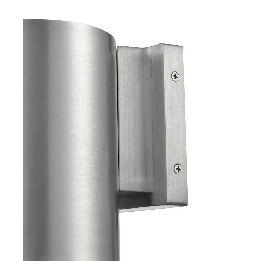7 in. 1-Light Brushed Aluminum Outdoor Wall Sconce by Millennium Lighting 2 7 in. 1-Light Brushed Aluminum Outdoor Wall Sconce by Millennium Lighting - Image 2
