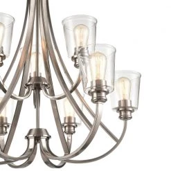 9-Lights 29.25 in. Brushed Nickel Chandelier by Millennium Lighting -Millennium Lighting Shop brushed nickel millennium lighting chandeliers 3629 bn 1f 1000