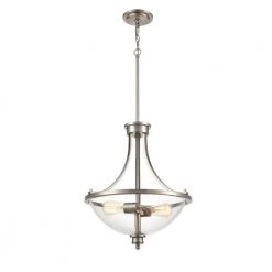 2-Lights 17 in. Brushed Nickel Chandelier by Millennium Lighting -Millennium Lighting Shop brushed nickel millennium lighting chandeliers 3632 bn 4f 1000