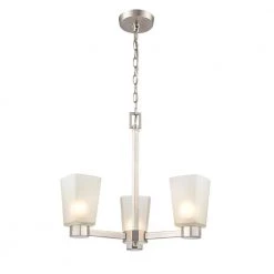 Coley 3-Light 18.875 in. Brushed Nickel Hardwired Chandelier (1-Pack) by Millennium Lighting 6 Coley 3-Light 18.875 in. Brushed Nickel Hardwired Chandelier (1-Pack) by Millennium Lighting -Millennium Lighting Shop brushed nickel millennium lighting chandeliers 4263 bn 4f 1000