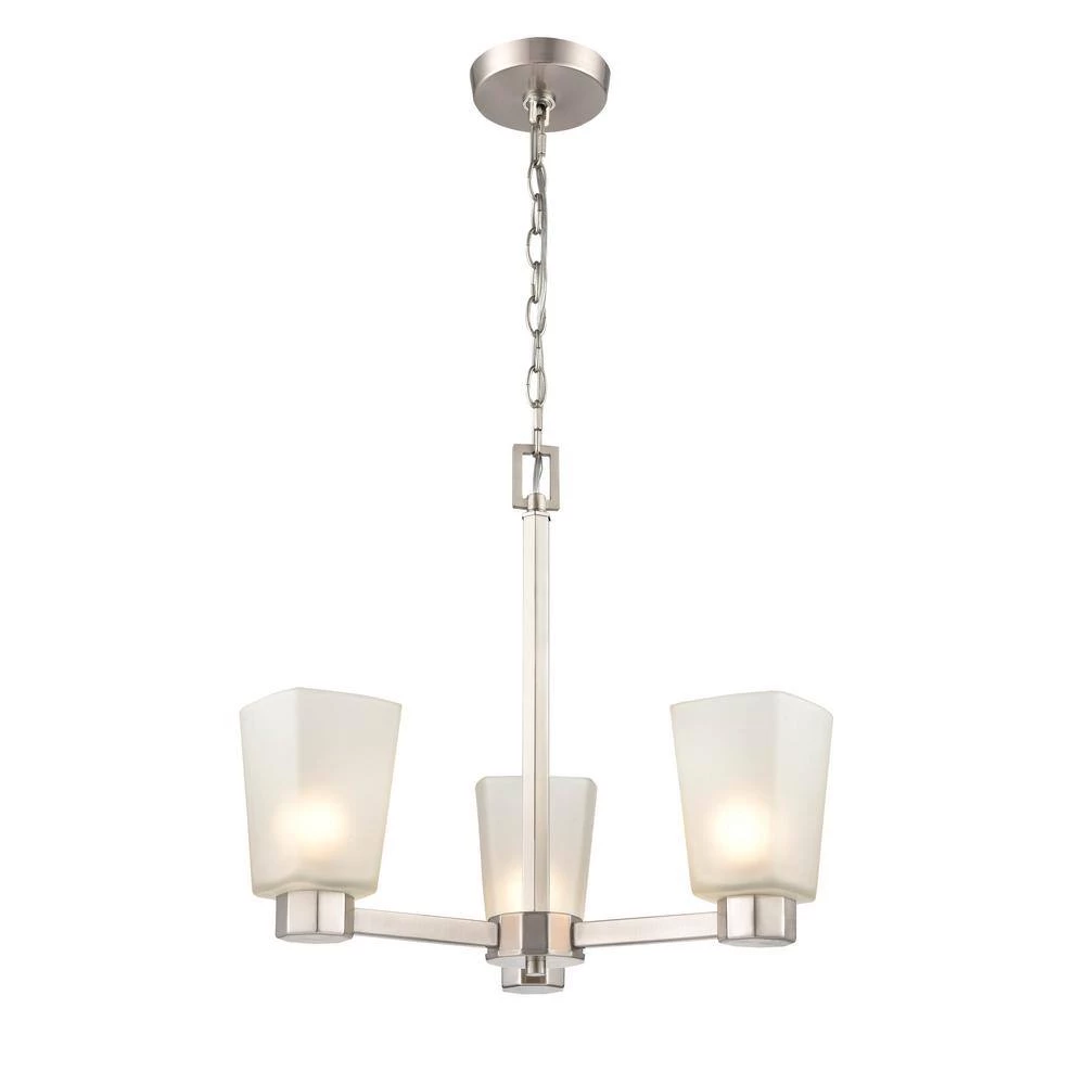 Coley 3-Light 18.875 in. Brushed Nickel Hardwired Chandelier (1-Pack) by Millennium Lighting 3 Coley 3-Light 18.875 in. Brushed Nickel Hardwired Chandelier (1-Pack) by Millennium Lighting - Image 3
