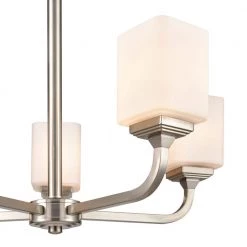 Eddison 5-Light 22 in. Brushed Nickel Hardwired Chandelier (1-Pack) by Millennium Lighting -Millennium Lighting Shop brushed nickel millennium lighting chandeliers 4325 bn 44 1000