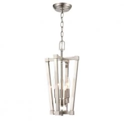 9 in. 3-Light Brushed Nickel Pendant by Millennium Lighting