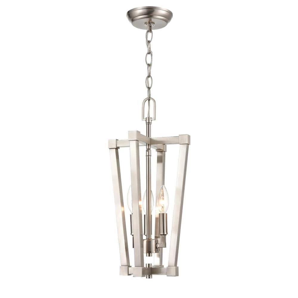 9 in. 3-Light Brushed Nickel Pendant by Millennium Lighting 1 9 in. 3-Light Brushed Nickel Pendant by Millennium Lighting