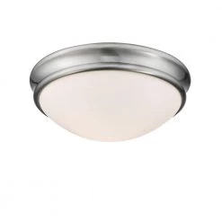 10 in. 1-Light Brushed Nickel Flush mount by Millennium Lighting