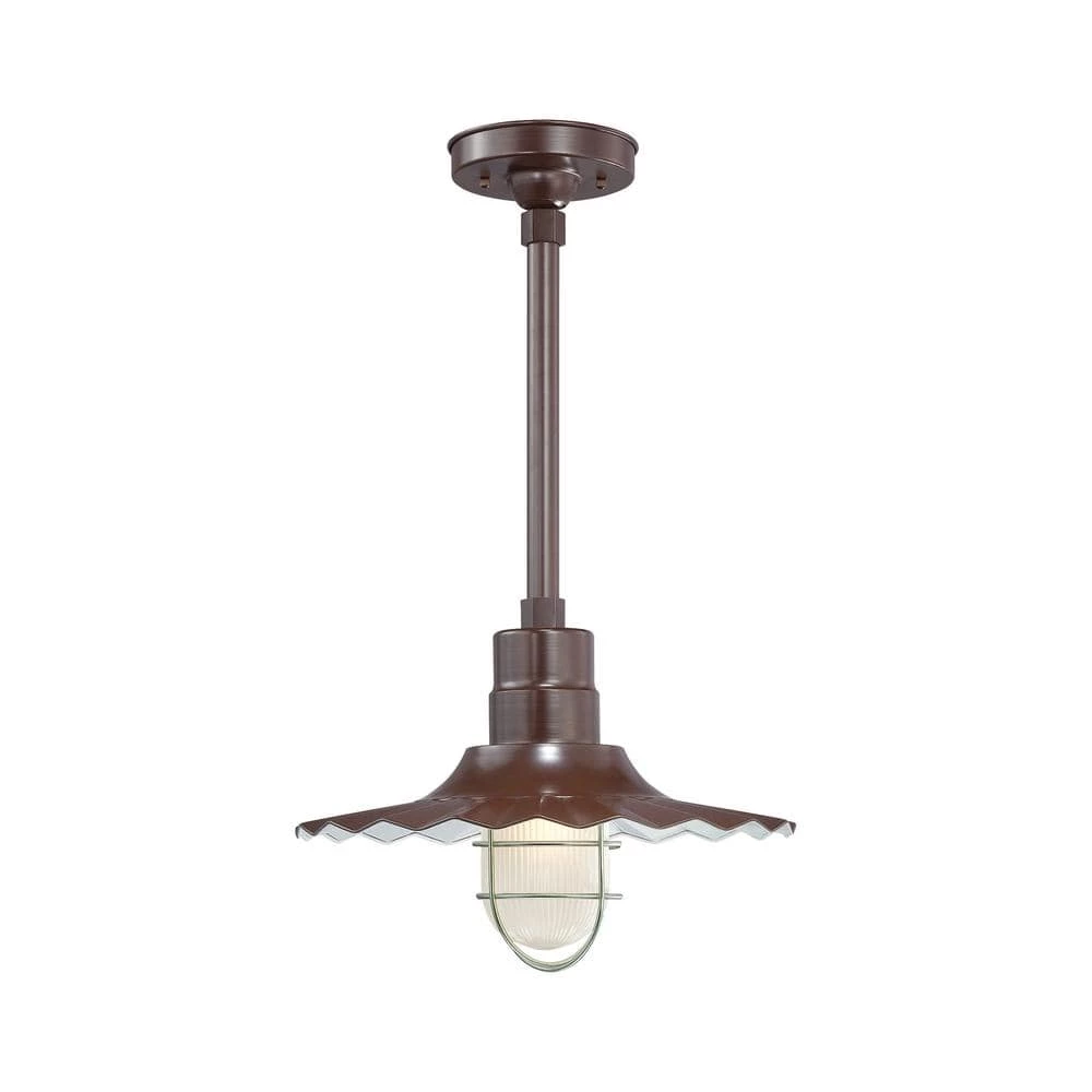 R Series 1-Light 17 in. Architectural Bronze Radial Wave Shade by Millennium Lighting 1 R Series 1-Light 17 in. Architectural Bronze Radial Wave Shade by Millennium Lighting