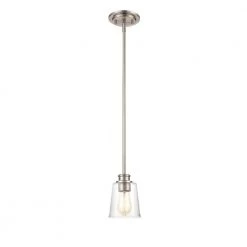 1-Light 5 in. Brushed Nickel Mini Pendant by Millennium Lighting -Millennium Lighting Shop brushed nickel millennium lighting pendant lights 3611 bn 4f 1000