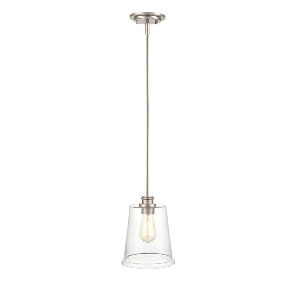 1-Light 5 in. Brushed Nickel Mini Pendant by Millennium Lighting 4 1-Light 5 in. Brushed Nickel Mini Pendant by Millennium Lighting - Image 4