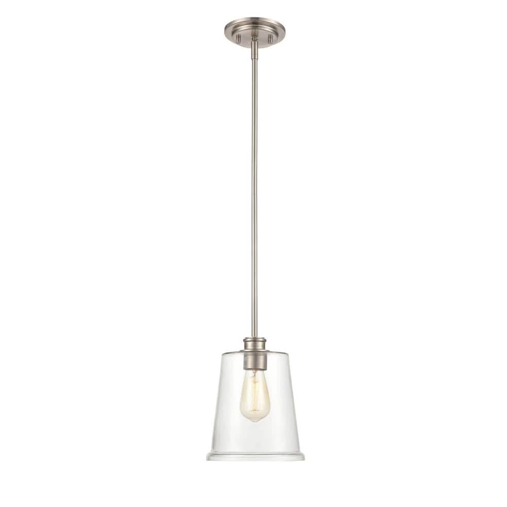 1-Light 5 in. Brushed Nickel Mini Pendant by Millennium Lighting 1 1-Light 5 in. Brushed Nickel Mini Pendant by Millennium Lighting