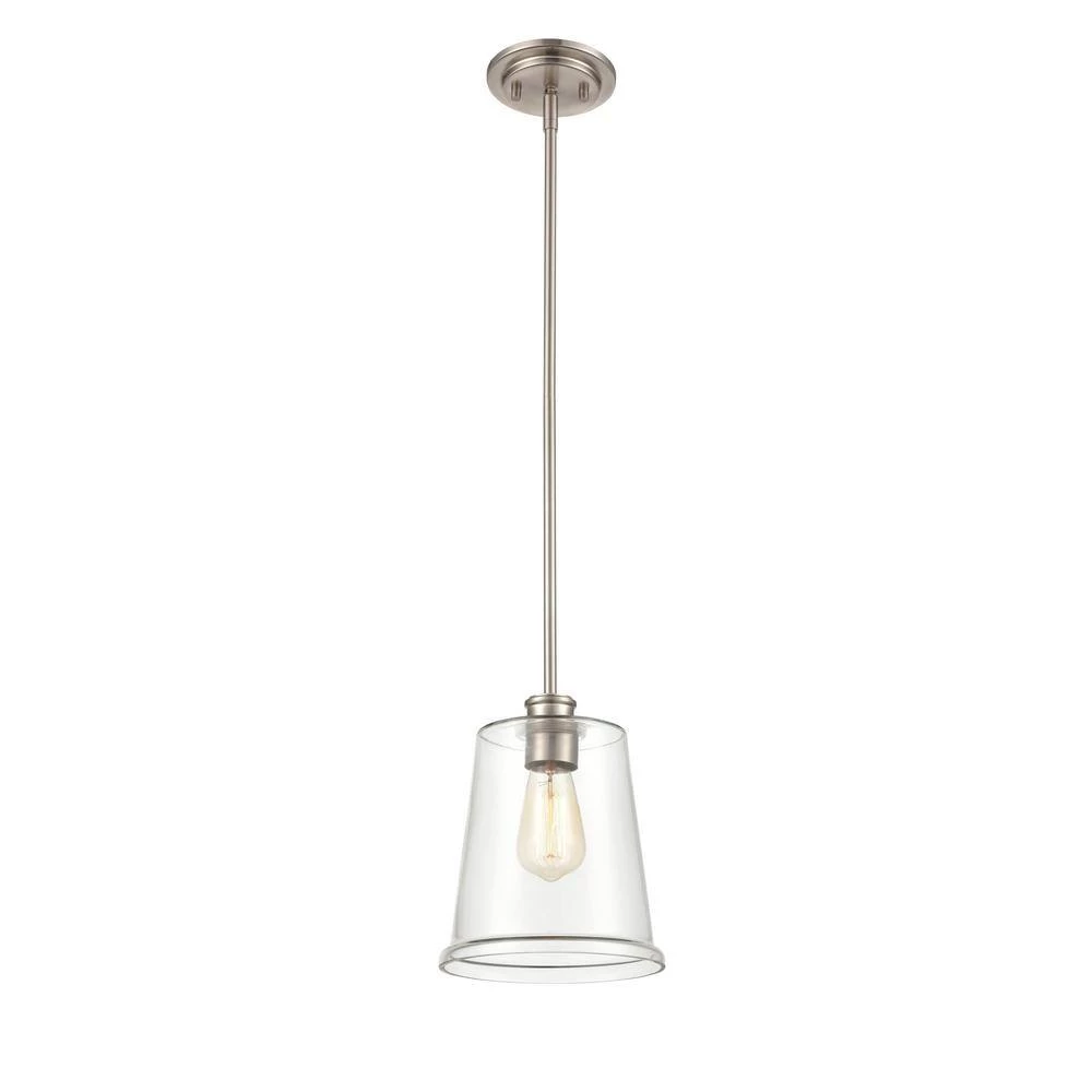 1-Light 5 in. Brushed Nickel Mini Pendant by Millennium Lighting 3 1-Light 5 in. Brushed Nickel Mini Pendant by Millennium Lighting - Image 3