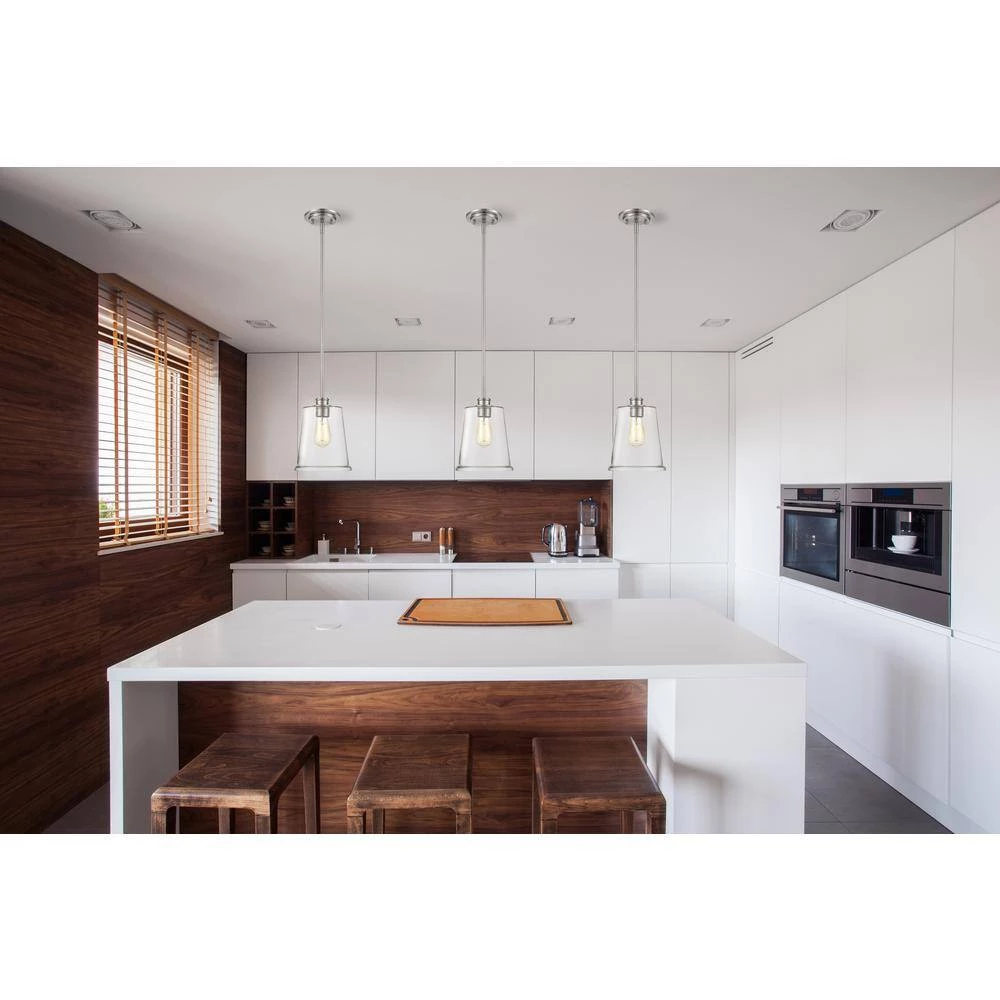 1-Light 5 in. Brushed Nickel Mini Pendant by Millennium Lighting 2 1-Light 5 in. Brushed Nickel Mini Pendant by Millennium Lighting - Image 2