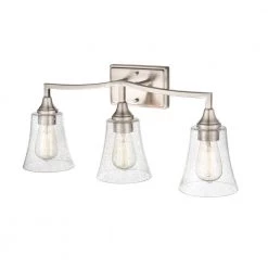 Caily 24 in. 3-Light Brushed Nickel Vanity Light with Clear Glass Shade by Millennium Lighting -Millennium Lighting Shop brushed nickel millennium lighting vanity lighting 2103 bn 44 1000