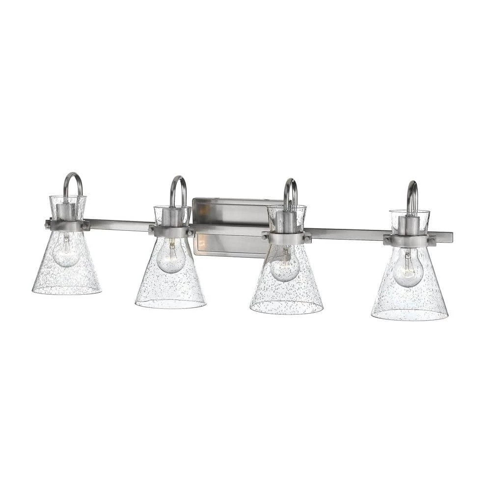 32 in. 4-Light Brushed Nickel Vanity Light by Millennium Lighting 1 32 in. 4-Light Brushed Nickel Vanity Light by Millennium Lighting