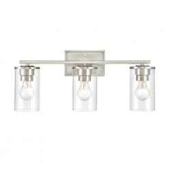 Verlana 22 in. 3-Light Brushed Nickel Vanity Light with Clear Glass Shade by Millennium Lighting -Millennium Lighting Shop brushed nickel millennium lighting vanity lighting 2703 bn 1f 1000