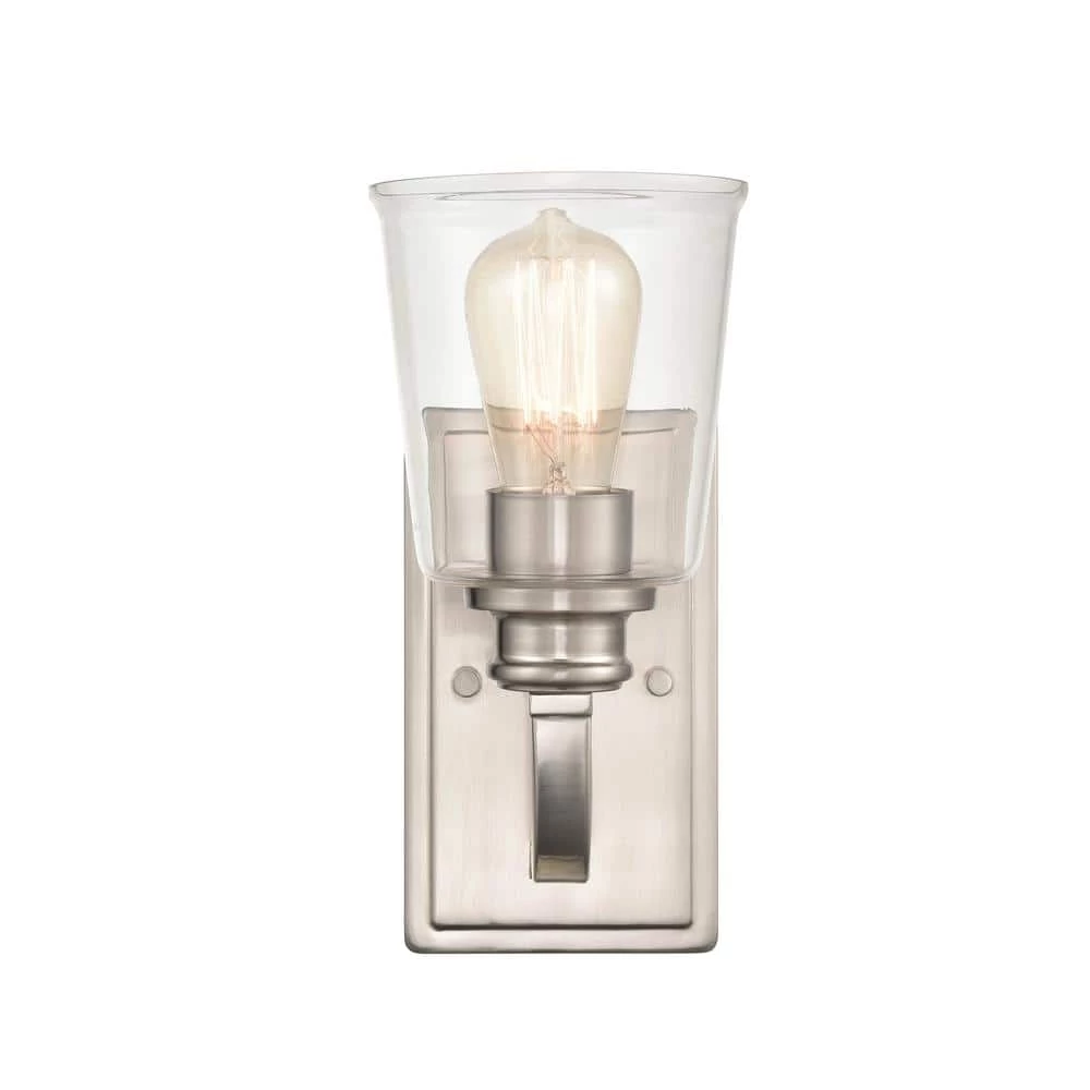 1 Light 5 in. Brushed Nickel Sconce by Millennium Lighting 1 1 Light 5 in. Brushed Nickel Sconce by Millennium Lighting