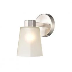 Coley 1-Light 5 in. Brushed Nickel Hardwired Sconce (1-Pack) by Millennium Lighting 6 Coley 1-Light 5 in. Brushed Nickel Hardwired Sconce (1-Pack) by Millennium Lighting -Millennium Lighting Shop brushed nickel millennium lighting vanity lighting 4271 bn 4f 1000