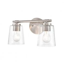 15 in. 2-Light Brushed Nickel Vanity Light by Millennium Lighting