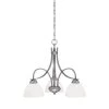 24 in. 3-Light Brushed Pewter Chandelier by Millennium Lighting