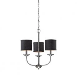21 in. 3-Light Brushed Pewter Chandelier by Millennium Lighting