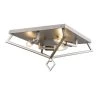 13 in. 3-Light Brushed Pewter Flushmount by Millennium Lighting
