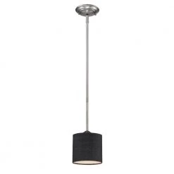 6 in. 1-Light Brushed Pewter Mini-Pendant by Millennium Lighting