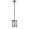 1-Light 8 in. Brushed Pewter Mini Pendant by Millennium Lighting