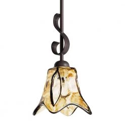 1-Light Burnished Gold Pendant with Umber Swirl Glass by Millennium Lighting -Millennium Lighting Shop burnished gold millennium lighting pendant lights 7121 bg 1d 1000