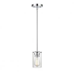 Verlana 1-Light 4.875 in. Chrome Hardwired Pendant (1-Pack) by Millennium Lighting -Millennium Lighting Shop chrome millennium lighting chandeliers 2711 ch 44 1000