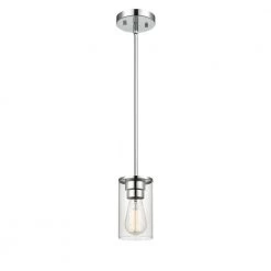 Verlana 1-Light 4.875 in. Chrome Hardwired Pendant (1-Pack) by Millennium Lighting -Millennium Lighting Shop chrome millennium lighting chandeliers 2711 ch 4f 1000