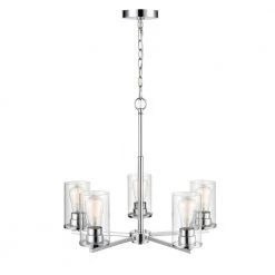 Verlana 5-Light 24 in. Chrome Hardwired Chandelier (1-Pack) by Millennium Lighting -Millennium Lighting Shop chrome millennium lighting chandeliers 2715 ch 4f 1000