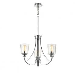 3-Lights 21.5 in. Chrome Chandelier by Millennium Lighting -Millennium Lighting Shop chrome millennium lighting chandeliers 3623 ch 4f 1000