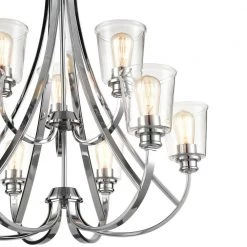 9-Lights 29.25 in. Chrome Chandelier by Millennium Lighting -Millennium Lighting Shop chrome millennium lighting chandeliers 3629 ch 1f 1000