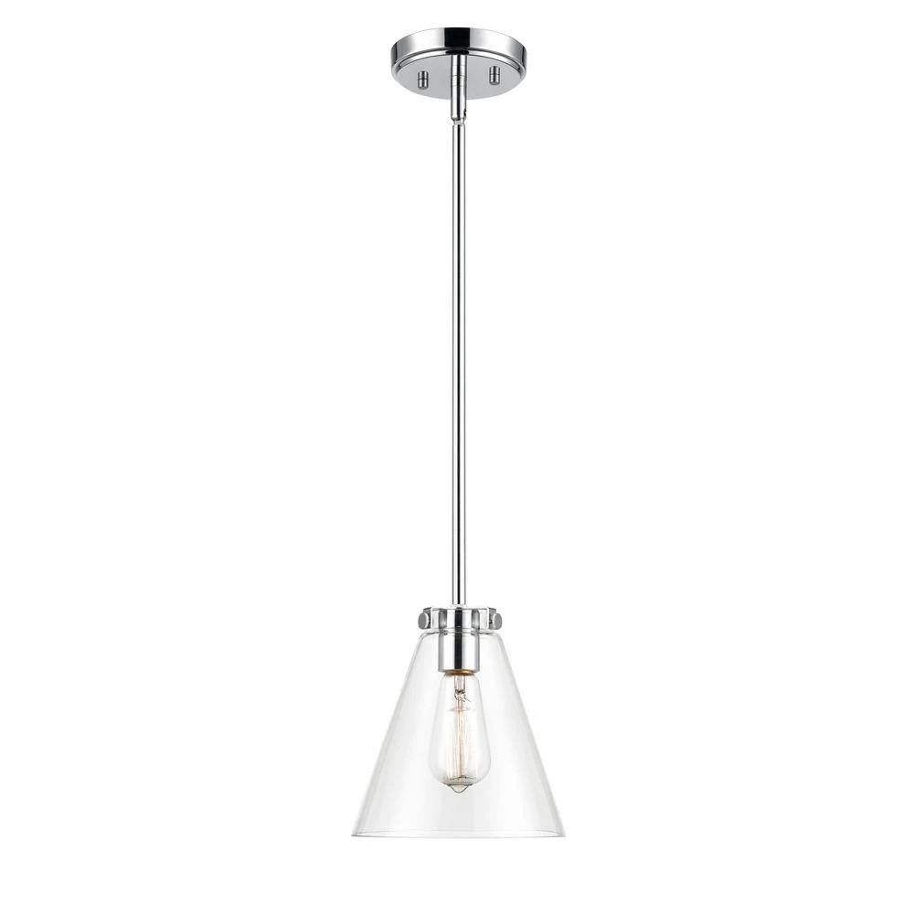 7.75 in. 1-Light Chrome Pendant by Millennium Lighting 3 7.75 in. 1-Light Chrome Pendant by Millennium Lighting - Image 3