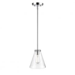 7.75 in. 1-Light Chrome Pendant by Millennium Lighting
