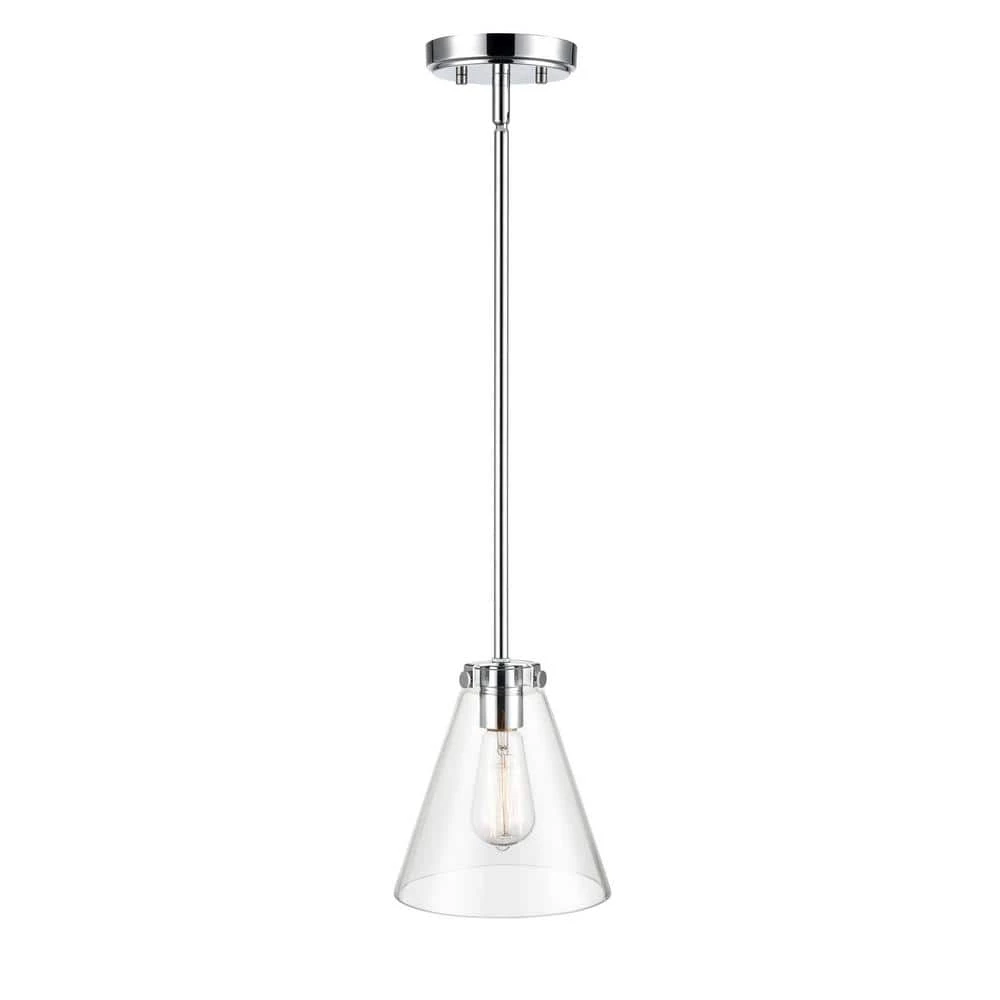 7.75 in. 1-Light Chrome Pendant by Millennium Lighting 1 7.75 in. 1-Light Chrome Pendant by Millennium Lighting