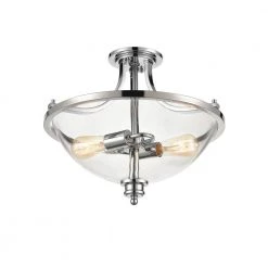 19 in. 2-Light Chrome Semi-Flush Ceiling Flush Mount by Millennium Lighting 6 19 in. 2-Light Chrome Semi-Flush Ceiling Flush Mount by Millennium Lighting -Millennium Lighting Shop chrome millennium lighting flush mount lights 3622 ch 4f 1000