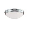 10 in. 1-Light Chrome Flush mount by Millennium Lighting
