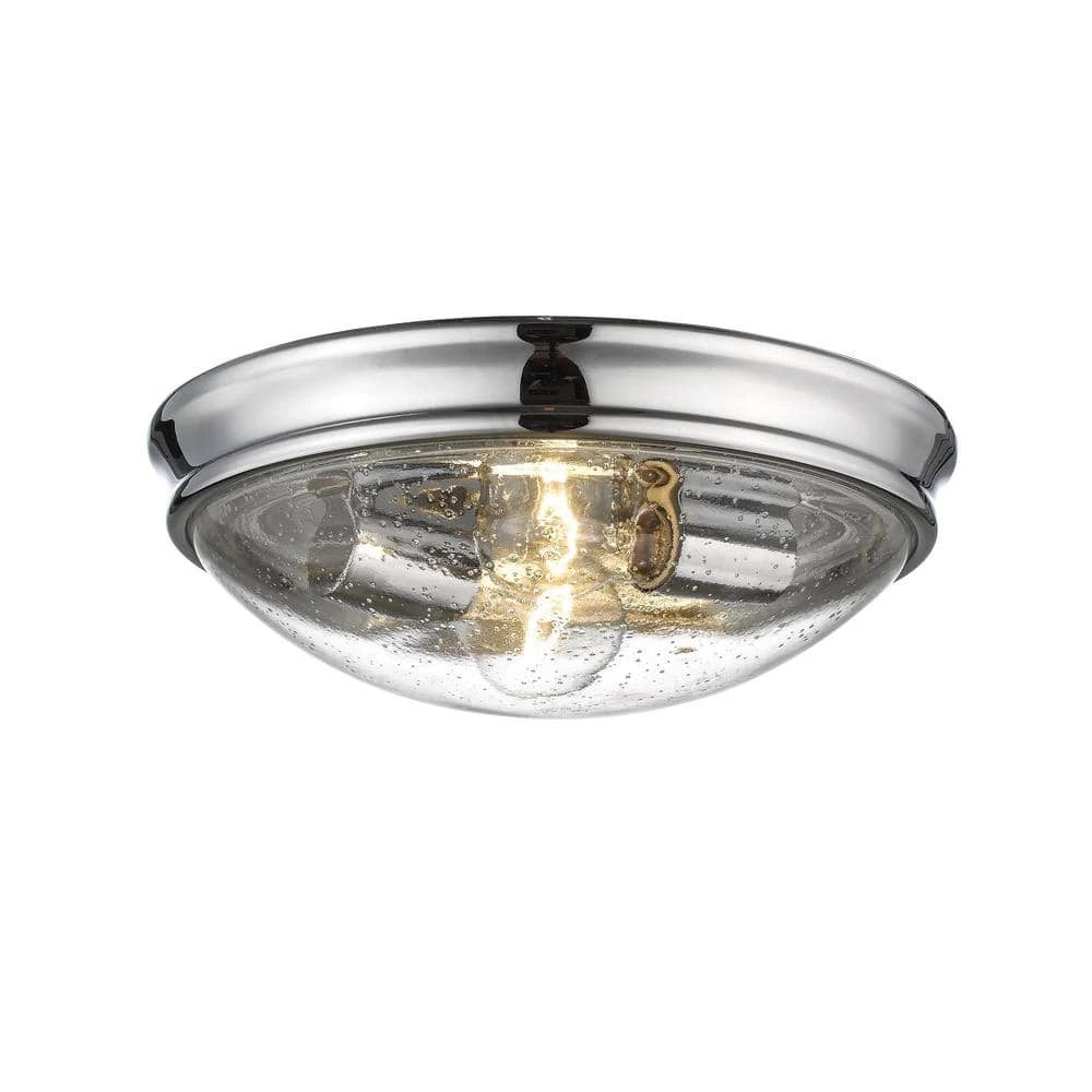 12 in. 2-Light Chrome Flushmount by Millennium Lighting 1 12 in. 2-Light Chrome Flushmount by Millennium Lighting
