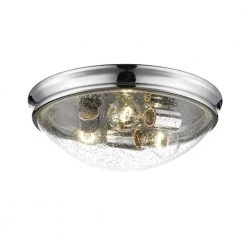 3-Light 14 in. Chrome Flushmount by Millennium Lighting