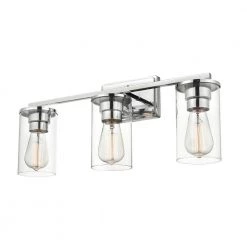 Verlana 22 in. 3-Light Chrome Bathroom Vanity Light with Clear Glass Shade by Millennium Lighting 8 Verlana 22 in. 3-Light Chrome Bathroom Vanity Light with Clear Glass Shade by Millennium Lighting -Millennium Lighting Shop chrome millennium lighting vanity lighting 2703 ch 1f 1000