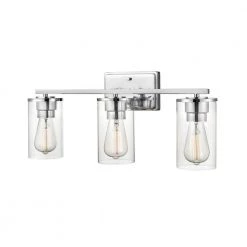 Verlana 22 in. 3-Light Chrome Bathroom Vanity Light with Clear Glass Shade by Millennium Lighting 9 Verlana 22 in. 3-Light Chrome Bathroom Vanity Light with Clear Glass Shade by Millennium Lighting -Millennium Lighting Shop chrome millennium lighting vanity lighting 2703 ch 44 1000