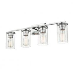 Verlana 27.625 in. 4-Light Chrome Bathroom Vanity Light with Clear Glass Shade by Millennium Lighting 8 Verlana 27.625 in. 4-Light Chrome Bathroom Vanity Light with Clear Glass Shade by Millennium Lighting -Millennium Lighting Shop chrome millennium lighting vanity lighting 2704 ch 1f 1000