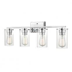 Verlana 27.625 in. 4-Light Chrome Bathroom Vanity Light with Clear Glass Shade by Millennium Lighting 9 Verlana 27.625 in. 4-Light Chrome Bathroom Vanity Light with Clear Glass Shade by Millennium Lighting -Millennium Lighting Shop chrome millennium lighting vanity lighting 2704 ch 44 1000