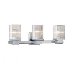 22 in. 3-Light Chrome Vanity Light by Millennium Lighting